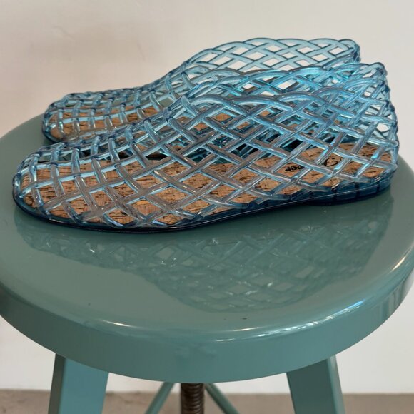 The Sienna Jelly Flat - Blue - 8.5 - Picture 7 of 8